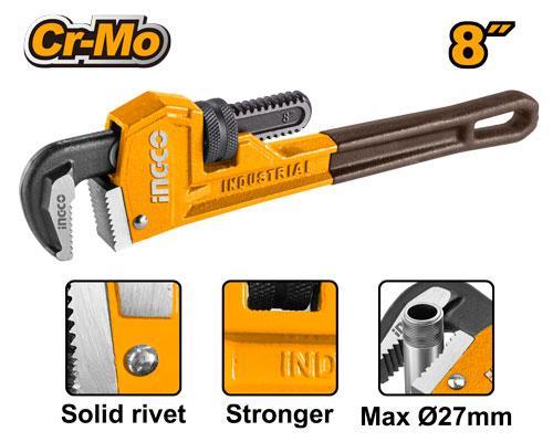 INGCO pipe wrench 8"
