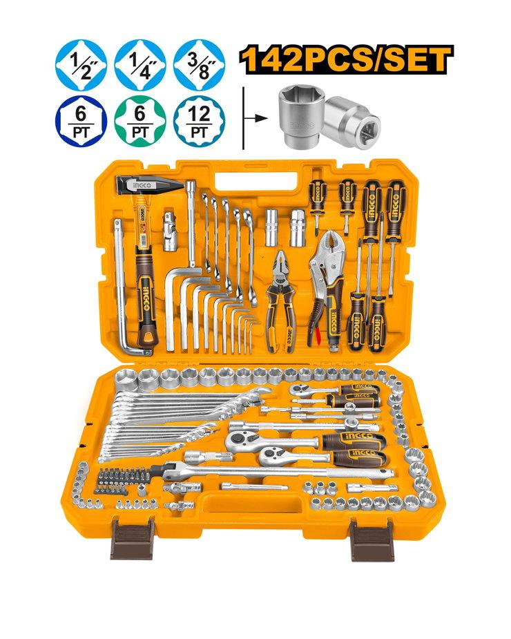 INGCO 142 PCS COMBINATION TOOLS SET