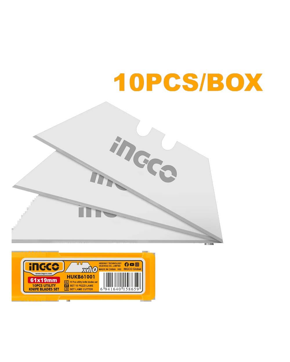 INGCO 10PCS UTILITY KNIFE BLADE SET