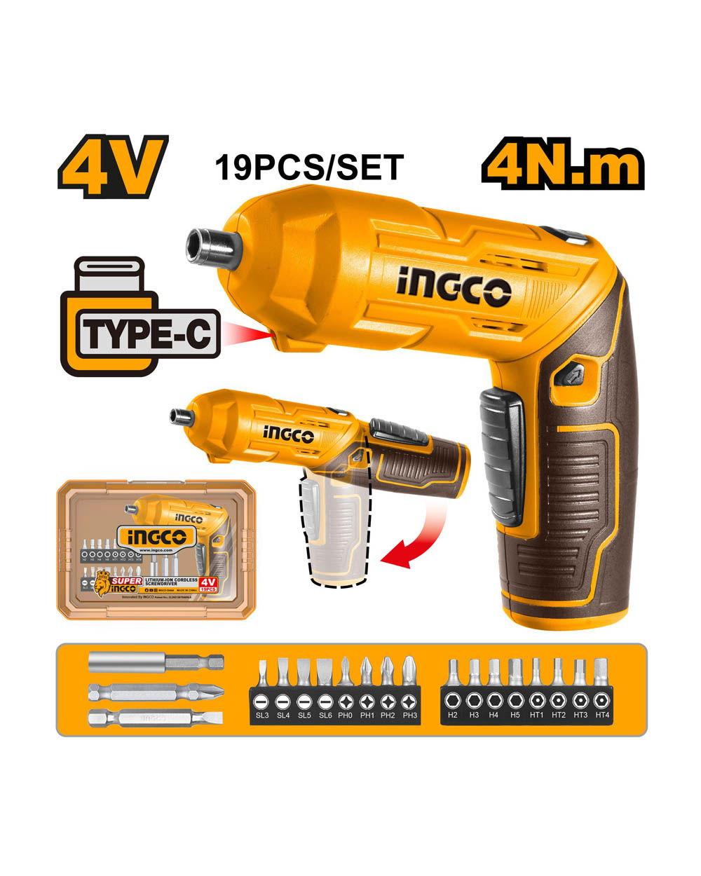 INGCO CORDLESS SCREWDRIVER