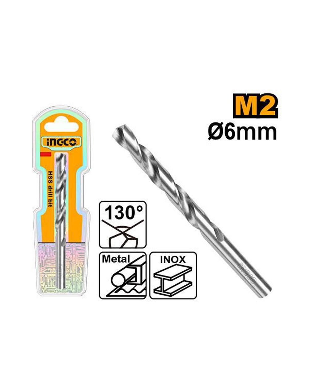 INGCO M2 HS DRILL BIT 6MM