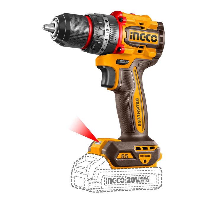 INGCO COMPACT BRUSHLESS CORDLESS IMPACT DRILL