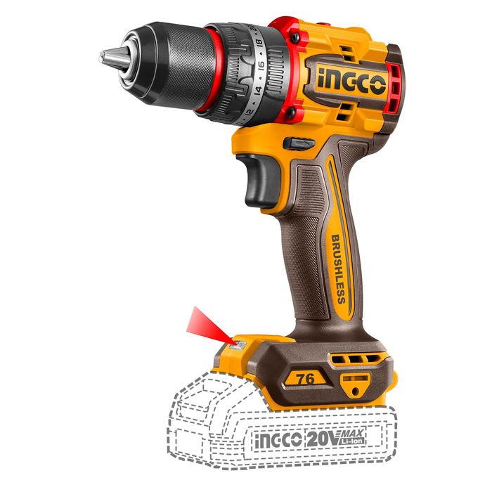 INGCO COMPACT BRUSHLESS CORDLESS IMPACT DRILL