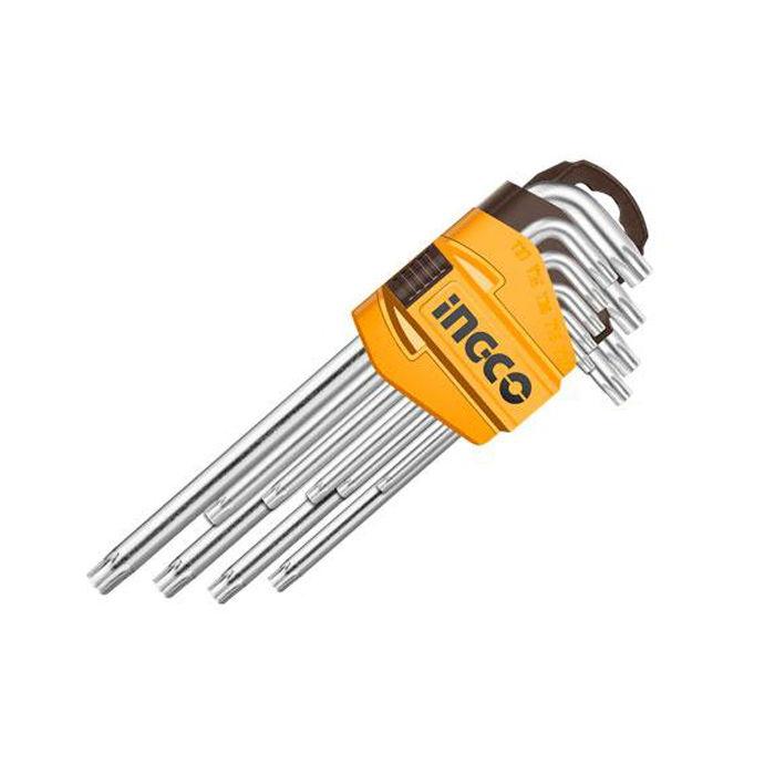 INGCO TORX KEY 9PCS WITH LONG ARM