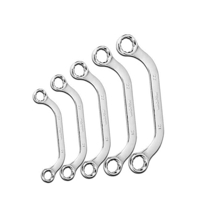WADFOW 5PCS HALF MOON RING WRENCH SET