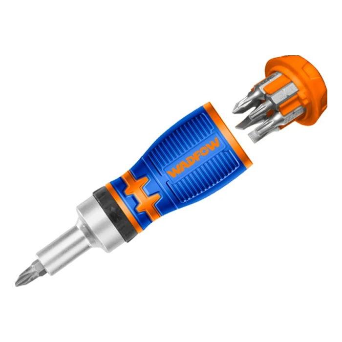 WADFOW 8 IN 1 STUBBY RATCHET SCREWDRIVER SET