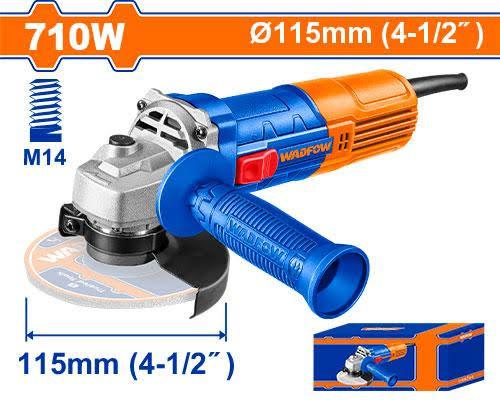 WADFOW ANGLE GRINDER 710W-115MM (4 1/2'')